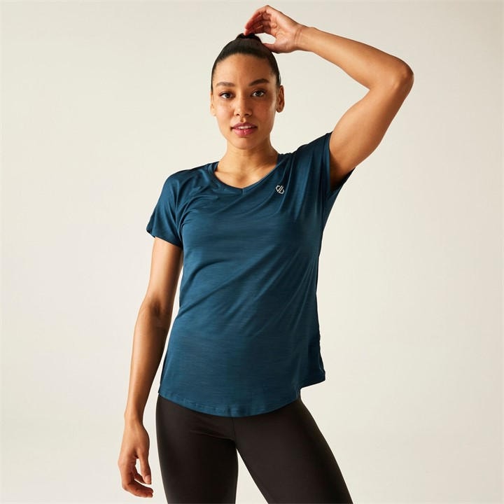 Dare 2b Women's Vigilant Lightweight Active T-Shirt in Dark Blue | Size: 6 - Image 3