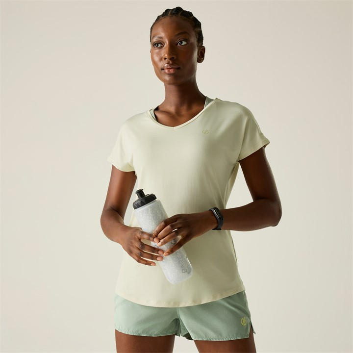 Dare 2B Women's Cream Vigilant Lightweight T-Shirt in Size 20, Sports Direct