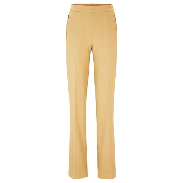 Среден бежов - Boss - Women's Taluca Bootcut Trousers