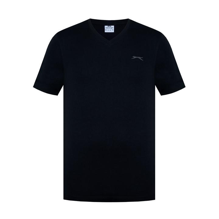 Slazenger Men's Black V Neck T Shirt in Size XS, Sports Direct