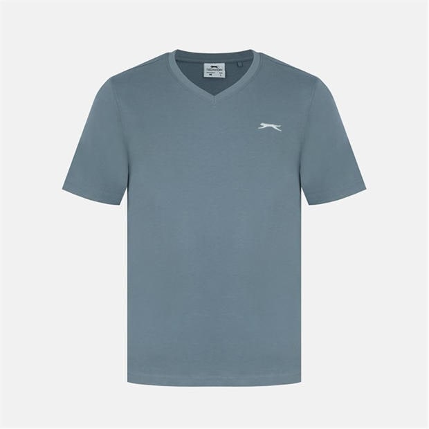 Slate Blue - Slazenger - V Neck T Shirt Mens