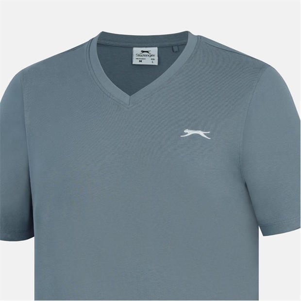Slate Blue - Slazenger - V Neck T Shirt Mens