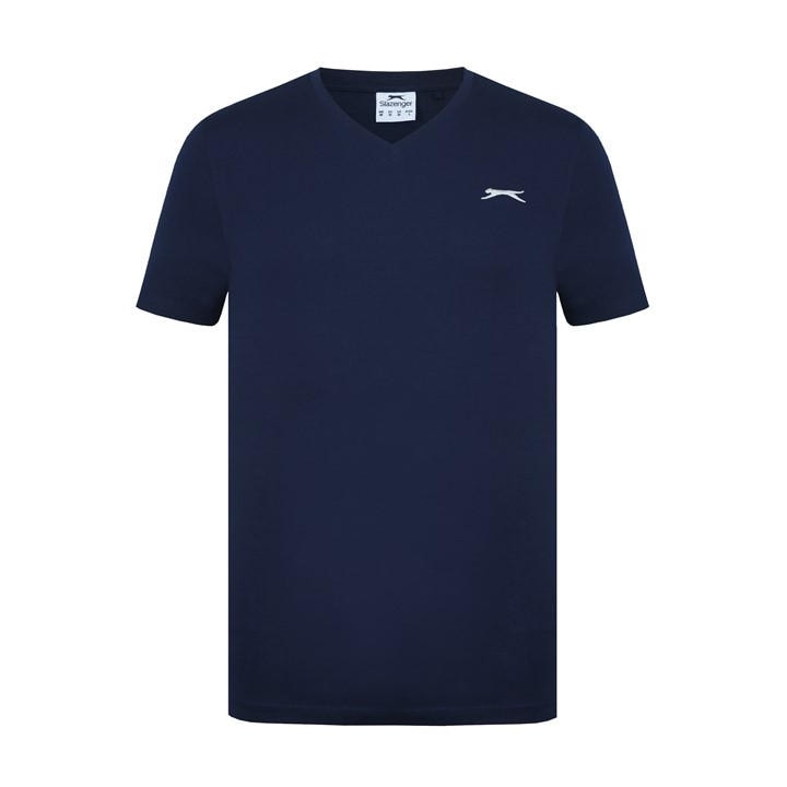 Slazenger Men's Blue V Neck T Shirt in Size XS, Sports Direct