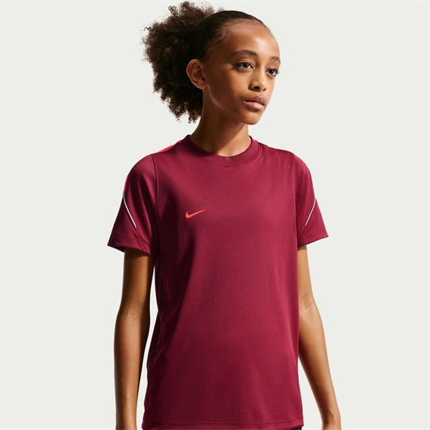 Red/Orange - Nike - Strike Short-Sleeve Football Top Juniors