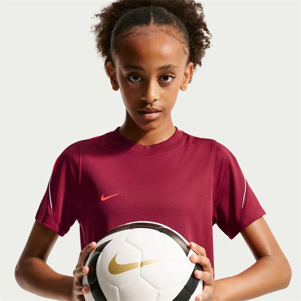 Red/Orange - Nike - Strike Short-Sleeve Football Top Juniors