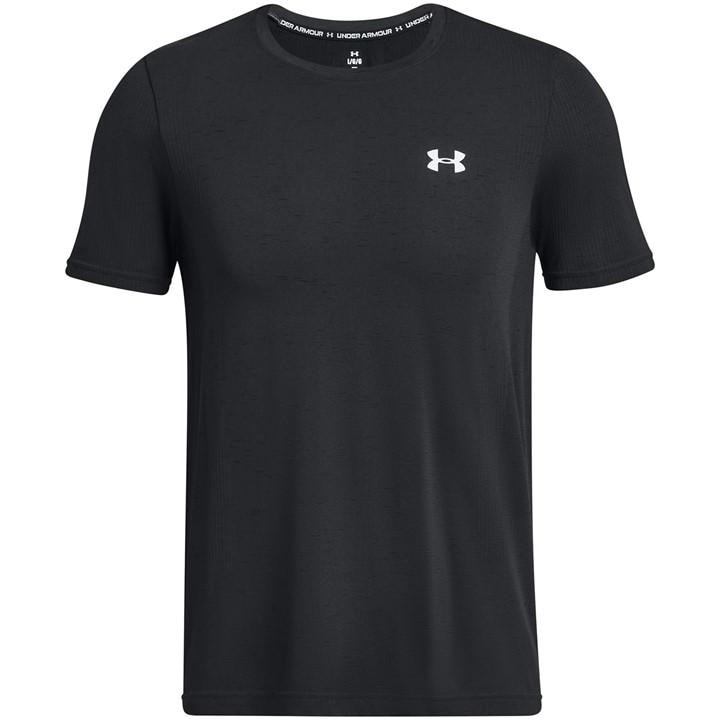 Under Armour Men's Black Ua Vanish Seamless Short Sleeve in Size L, Sports Direct