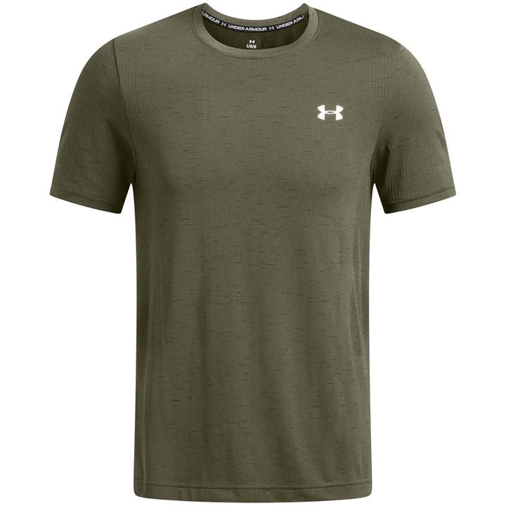 Under Armour Men's Green Ua Vanish Seamless Short Sleeve in Size L, Sports Direct