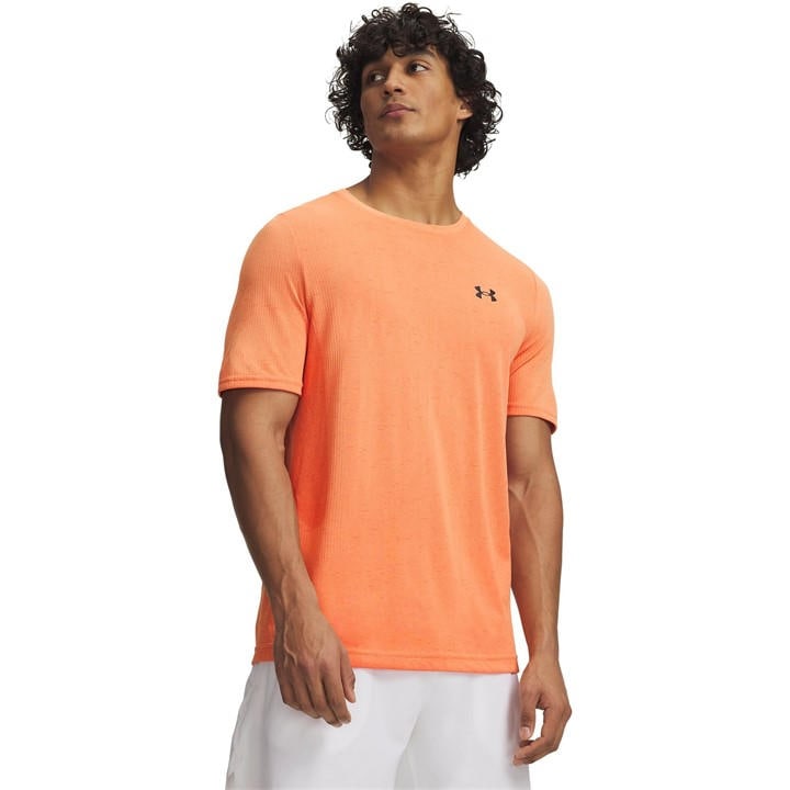 Under Armour Men' Orange Ua Vanish Seamless Short Sleeve in Size S, Sports Direct