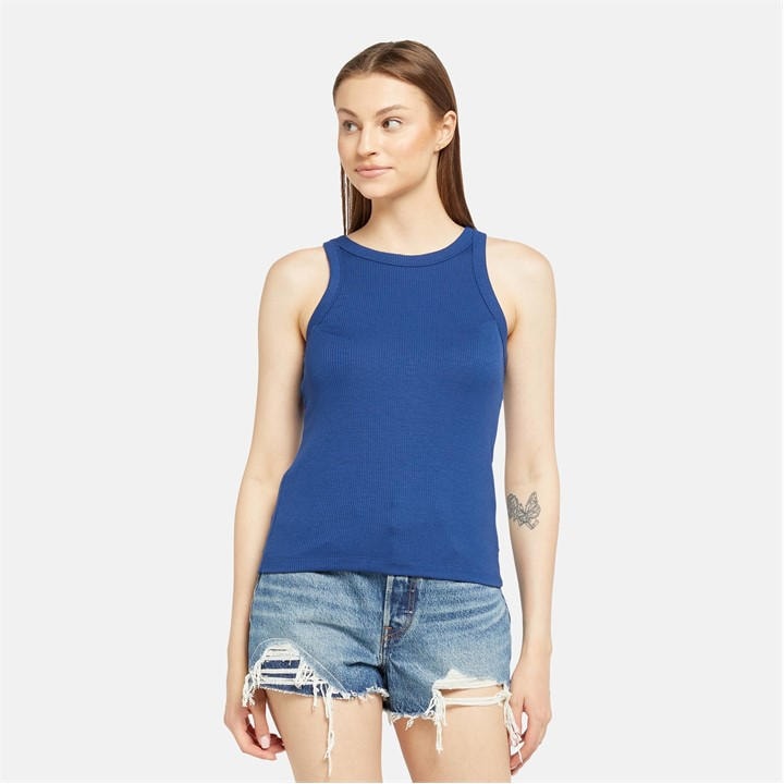 Levis Women's Blue Dreamy Coastal Fjord Tank Vest in Size 14, Sports Direct