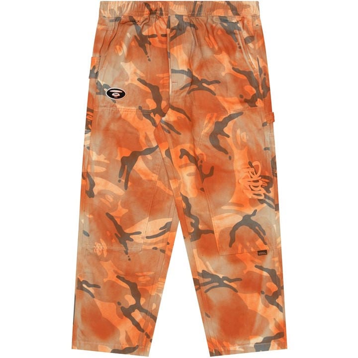 Aape Men's Orange Wide Leg Camo Jeans in Size M, Sports Direct