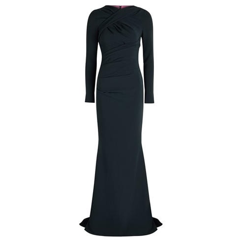 Talbot Runhof - LD LG SLV HIGH NK EVENING DRES