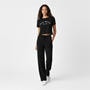 Black - Jack Wills - Knitted Pin-Tuck Trousers Women
