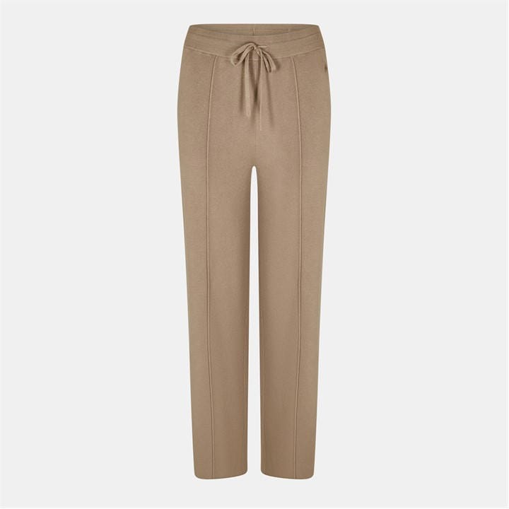 Jack Wills Women's Nude Knitted Pin-Tuck Trousers in Size 14, Sports Direct