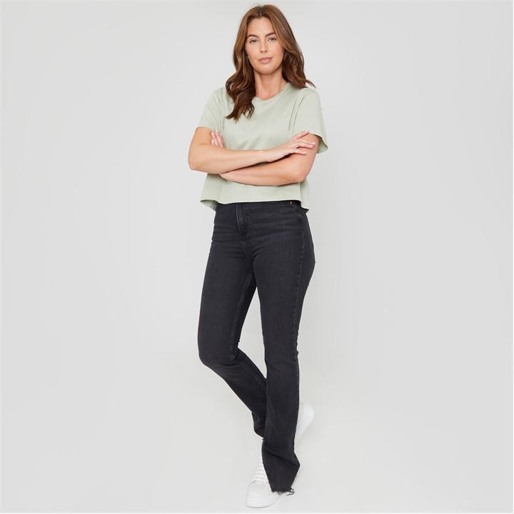 Be You Women's Green Boxy Regular Fit T-Shirt in Size 20, Sports Direct