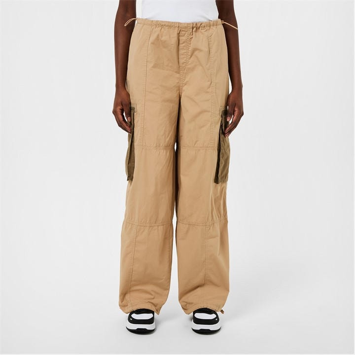 Hugo Women's Beige Cargo Trousers in Size 10, Sports Direct