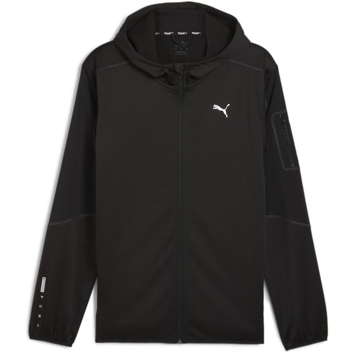 Puma Men's Black Flex Panelled Moisture-Wicking Performance Training Jacket in Size M, Sports Direct
