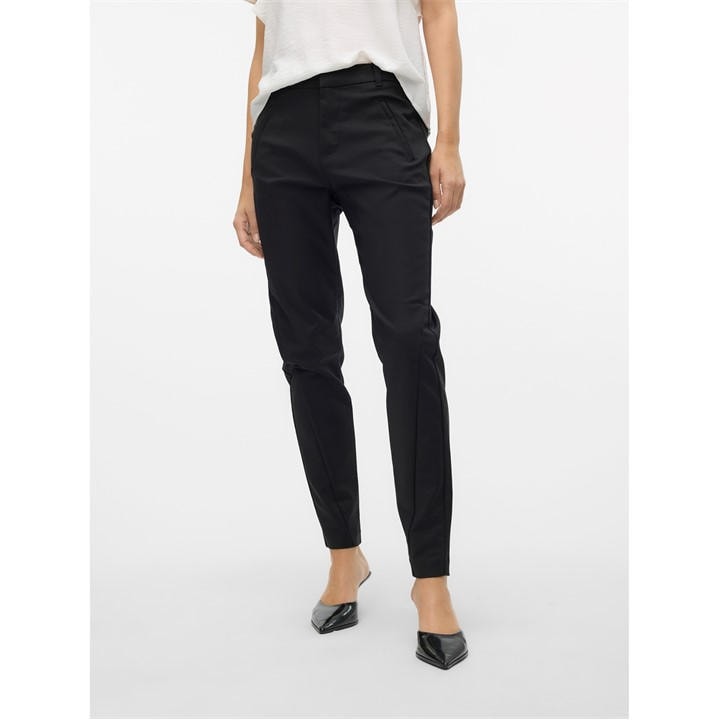 Vero Moda Women's Black Victoria Trousers in Size 28 R, Sports Direct