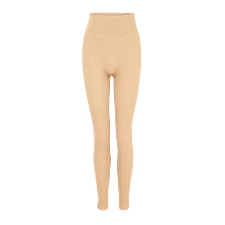 Miso Women's Beige High Waisted Legging in Size 10, Sports Direct