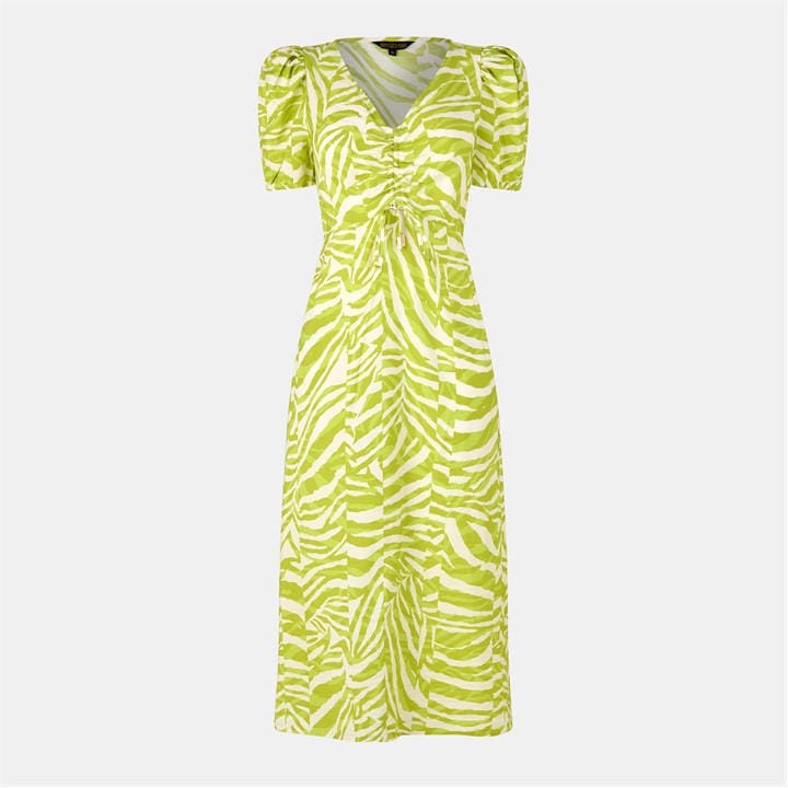 Biba Women's Green Printed Tea Dress in Size 8, Sports Direct