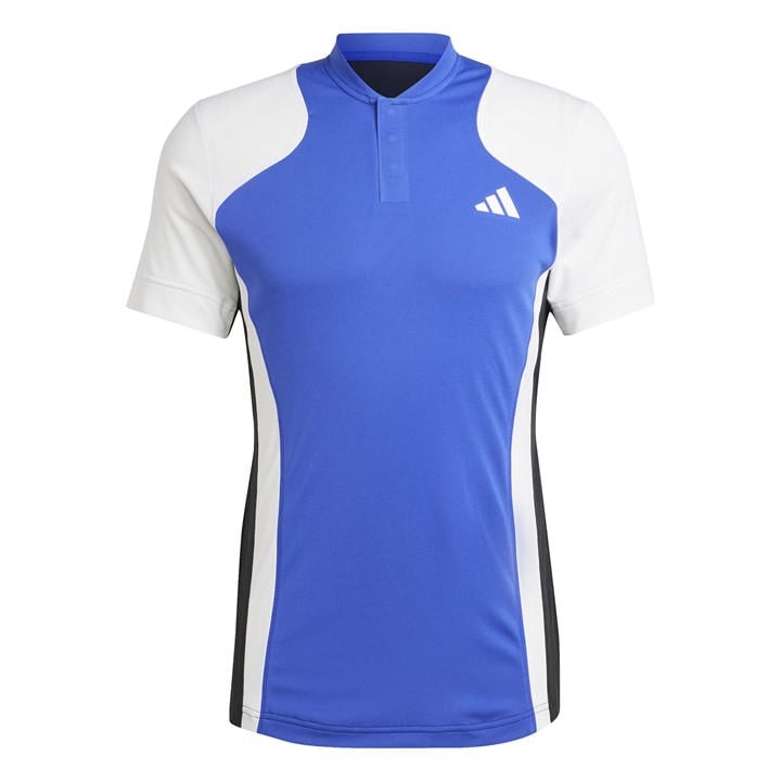 Adidas Men's Blue Tennis Pro Heat.rdy Freelift Polo Shirt in Size M, Sports Direct