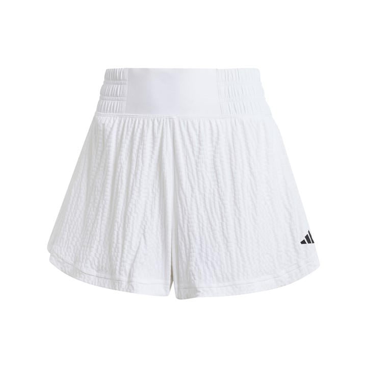Adidas Women's White Tennis Pro Seersucker Shorts in Size XS, Sports Direct