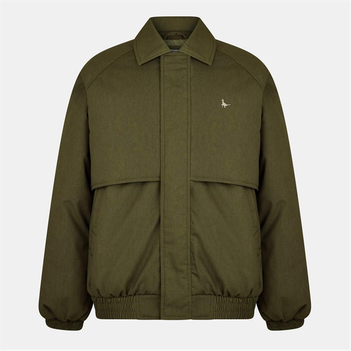 Jack Wills Men's Green Long Sleeve Full Zip Harrington Jacket in Size 2XL, Sports Direct