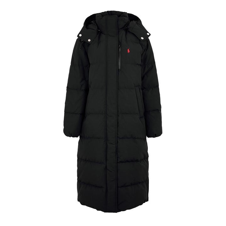 Polo Ralph Lauren Women's Black Down Puffer Jacket in Size 14, Sports Direct
