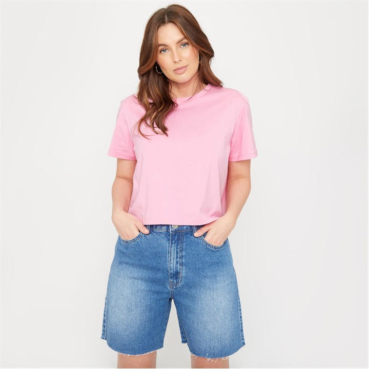 Be You Women's Pink Boxy Regular Fit T-Shirt in Size 20, Sports Direct