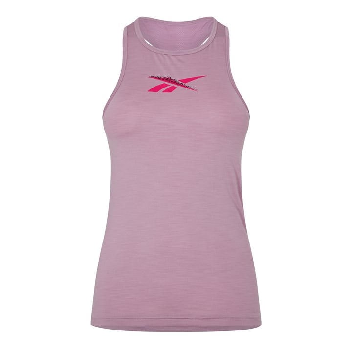 Reebok Women's Pink Activchill Graphic Vest in Size 4, Sports Direct