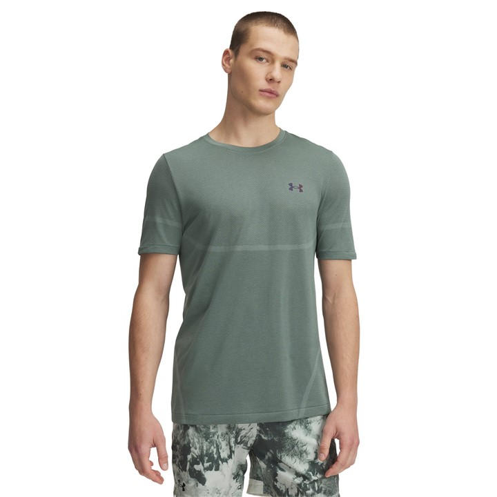 Under Armour Men's Green Armour Ua Vanish Elite Seamless Short Sleeve Medium