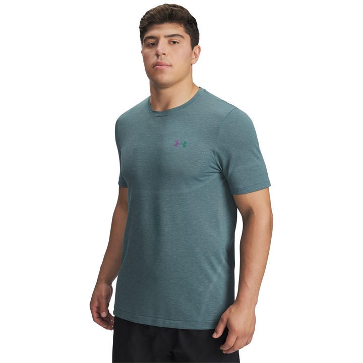Under Armour Men's Blue Ua Vanish Elite Seamless Short Sleeve in Size M, Sports Direct