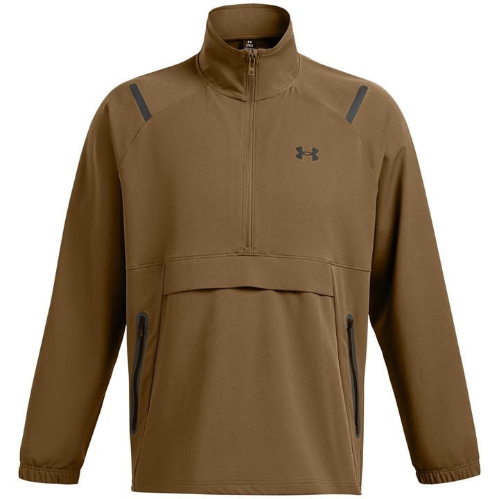 Under Armour Men' Brown Unstoppable Anorak Tracksuit Top in Size S, Sports Direct