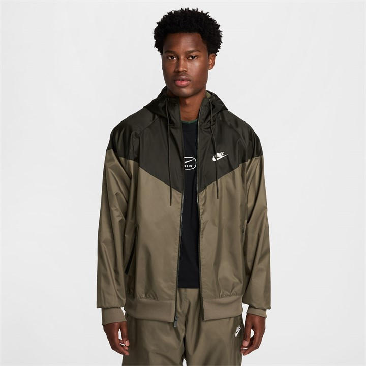 Nike Men's Green Sportswear Windrunner Hooded Jacket in Size 3XL, Sports Direct