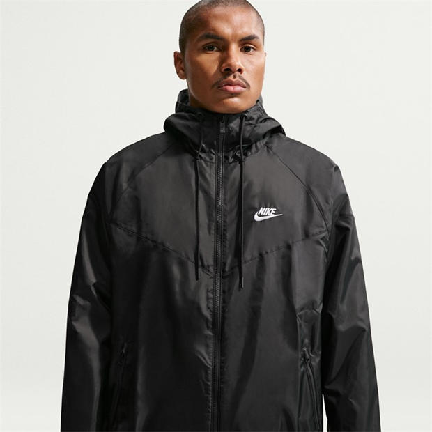 Black/White - Nike - Sportswear Windrunner Men's Hooded Jacket