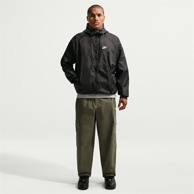 Black/White - Nike - Sportswear Windrunner Men's Hooded Jacket