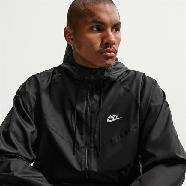 Black/White - Nike - Sportswear Windrunner Men's Hooded Jacket