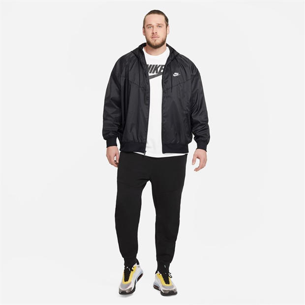 Black/White - Nike - Sportswear Windrunner Men's Hooded Jacket