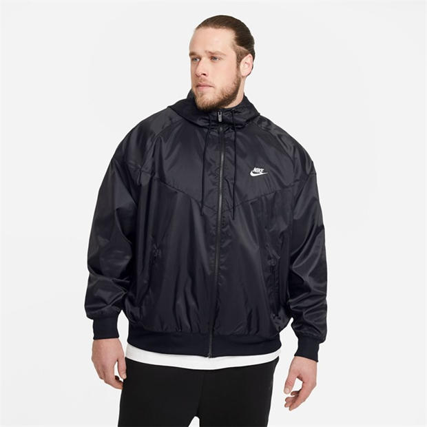 Black/White - Nike - Sportswear Windrunner Men's Hooded Jacket