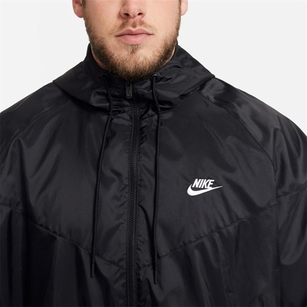 Black/White - Nike - Sportswear Windrunner Men's Hooded Jacket