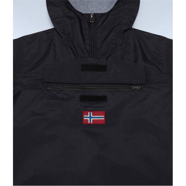 Black 041 - Napapijri - Kids' Rainforest Water and Wind Resistant Rain Anorak