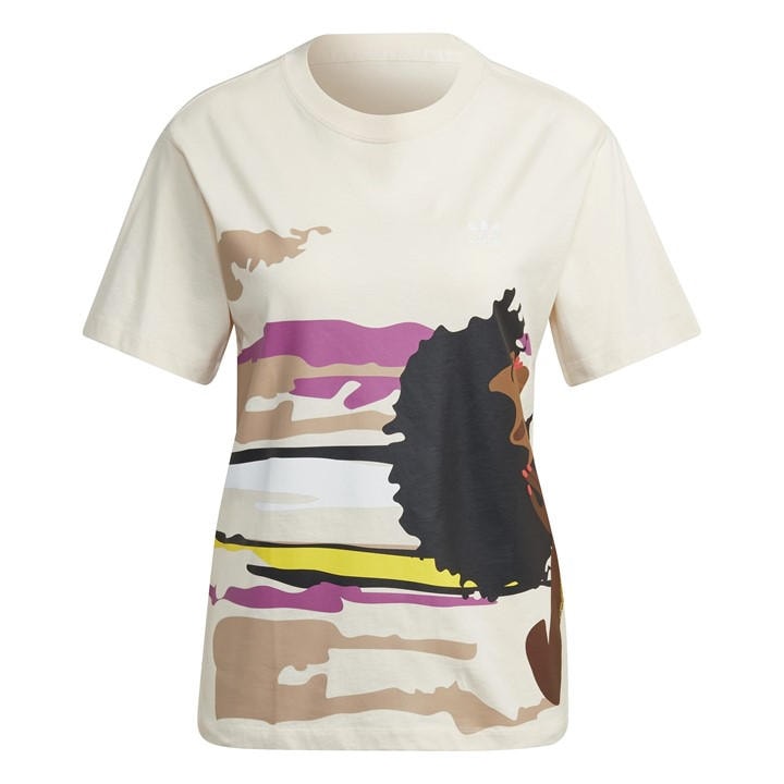 Adidas Originals Women's  Adidas X Thebe Magugu Regular T-Shirt in Size 4, Sports Direct
