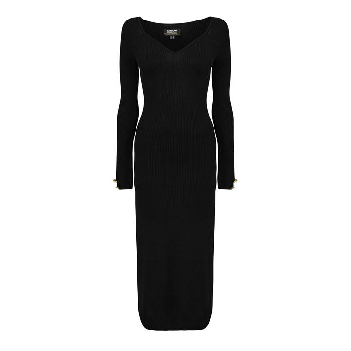 International  Women's  Roberta Knitted Midi Dress, Football by Barbour  in Size 10, Sports Direct