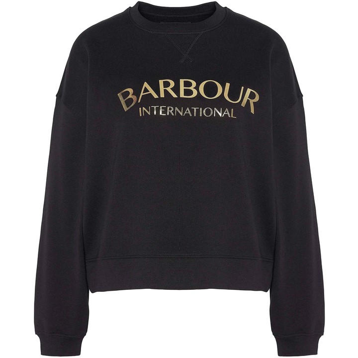 International  Women's  Laia Logo Sweatshirt, Football by Barbour  in Size 12, Sports Direct