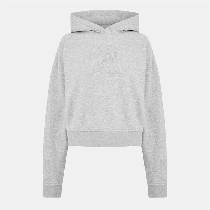 Jack Wills Women's Grey Jw Slouchy Hoodie in Size 14, Sports Direct