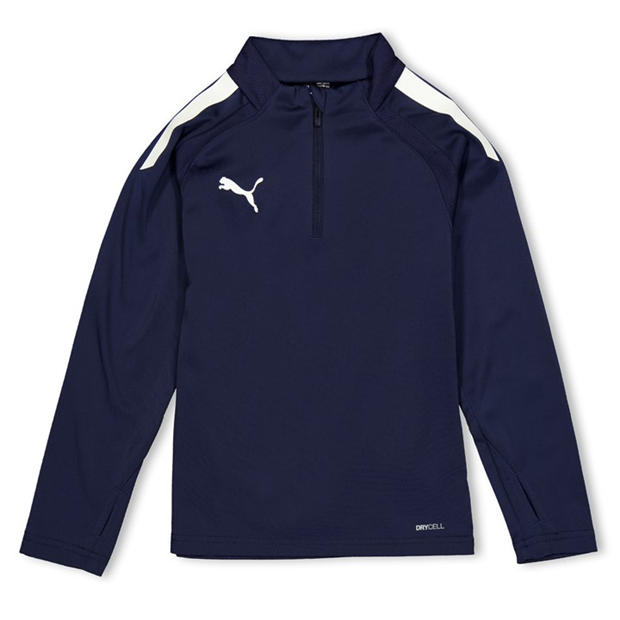Peacoat-puma Wh - Puma - teamLIGA 1/4 Zip Top Jr