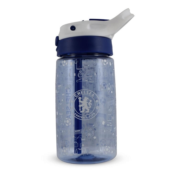 Team  Kids Blue Kids' 480Ml Plastic Football Water Bottle, Sports Direct