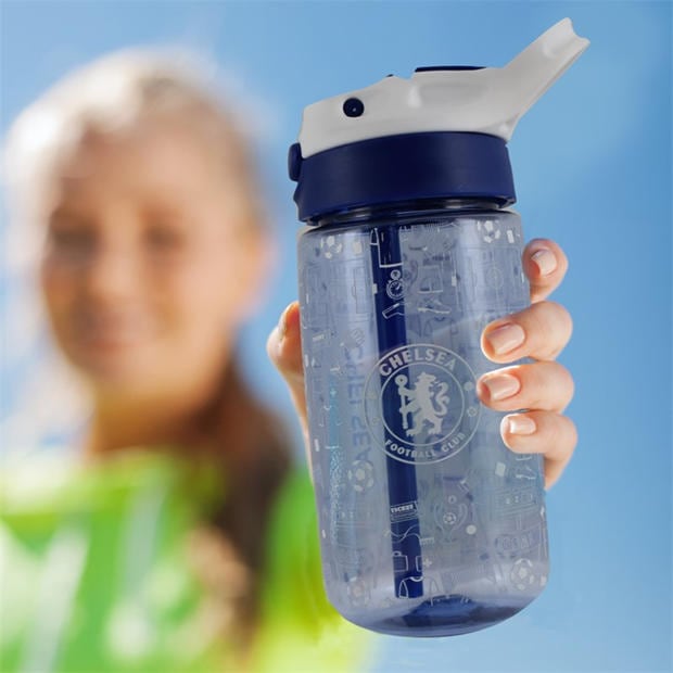 Chelsea - Team - Kids' 480ml Plastic Football Water Bottle