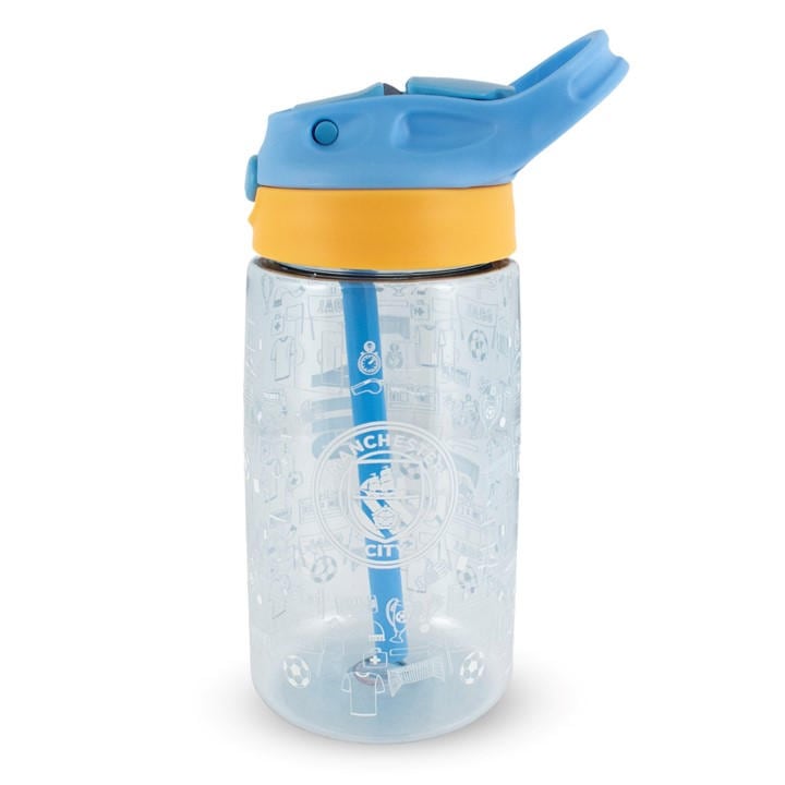 Team  Kids Blue Kids' 480Ml Plastic Football Water Bottle, Sports Direct