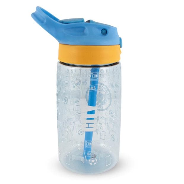 Manchester City - Team - Kids' 480ml Plastic Football Water Bottle
