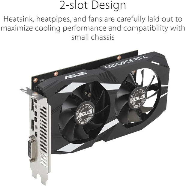 Black - ASUS - ASUS Dual GeForce RTX 3050 OC Edition 6GB GDDR6 Gaming Graphics Card
